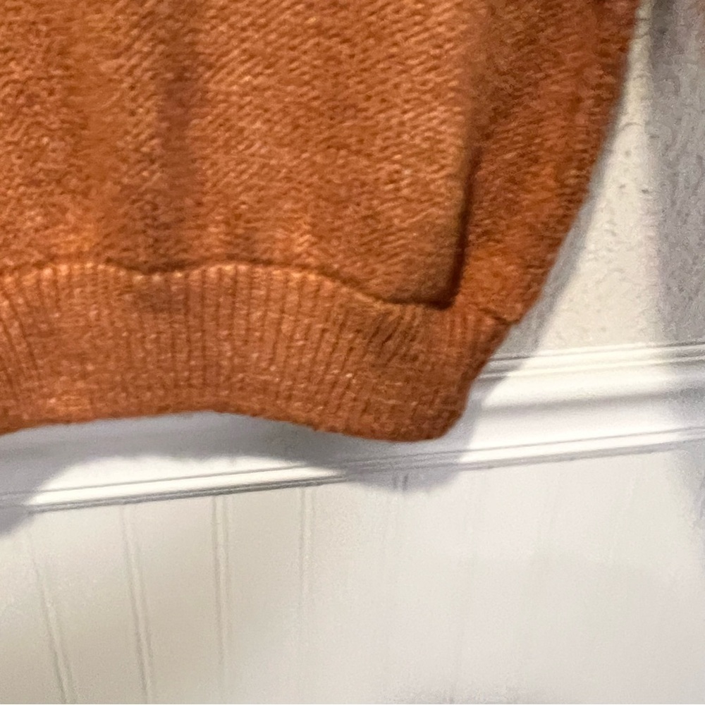 Aerie Earthy Warm Rust Mock Neck Sweater size medium - Picture 7 of 11